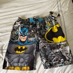 Batman Kids Swim Trunks - Black, Yellow, Blue